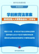 学前教育法草案提请二审 残疾儿童入园有规定